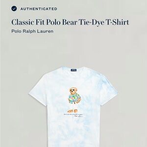 Polo Ralph Lauren tie dye teddy bear T-shirt